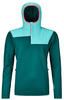 Ortovox 8696600010, Ortovox Fleece Plus Anorak Women pacific green (XL)
