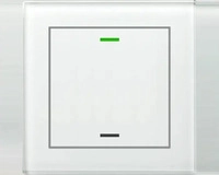 Mdt BE-GTL1TW.01, Mdt MDTtechno. Glastaster II Light 1-fach RGBW, wei BE-GTL1TW.01