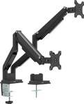 INLINE 23171B, InLine Tischhalterung mit Lifter & USB/Audio, 2 Monitore bis 81cm