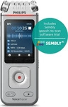 Philips DVT4115/00, Philips DVT4115 Digital Voice Tracer Flash card Chrom, Silber