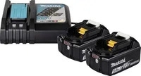 Makita 1914J6-4, Makita Netzteil-Set LXT 18 V (DC18RC + 2 BL1850B + Karton)