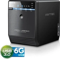 FANTEC 1695, FANTEC QB-35US3-6G schwarz 4x3,5 SATA HDD USB3.0 eSATA