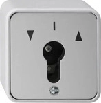GIRA 016330, GIRA Schl&uuml;sseltaster 1-p WG AP Grau