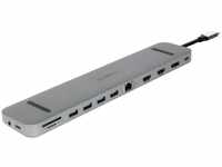 plusonic PSUC2501, Plusonic USB-C Docking Adapter/Hub 9in1 with HDMI/DP/LAN/USB