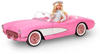 Barbie HPK02, BARBIE Corvette - Kaugummipinkes Cabrio, Platz für 4 Puppen, öffnende