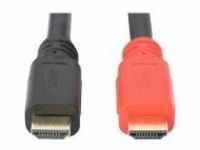 DIGITUS HDMI High Speed Anschlusskabel mit Ethernet und Signalverstärker Gold
