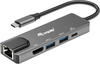 Equip Dock USB-C->HDMI Gigabit LAN 2xUSB3.0.100WPD 0.25m (133489)