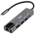 Equip Dock USB-C->HDMI Gigabit LAN 2xUSB3.0.100WPD 0.25m (133489)