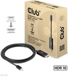 Club 3D CAC-1187, Club 3D MiniDisplayPort 1.4 to HDMI 4K120Hz or 8K60Hz HDR10+ Cable