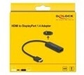 Delock Adapter HDMI-A Stecker zu DisplayPort Buchse 8K Digital/Display/Video (64213)