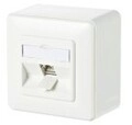 METZ CONNECT Anschlussdose C6Amodul 1 Port 180&deg; AP reinwei&szlig; Ethernet Power over