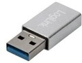LogiLink USB 3.0 Adapter A-Stecker> C-Buchse Silber Digital/Daten (AU0056)