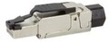 LogiLink RJ-45 Schwarz Metallisch Drahtverbinder Cat.6A field assembly RJ45 plug
