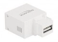 Delock Keystone Modul mit USB Typ-A Ladebuchse 2.1 A wei&szlig; (87791)