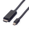 VALUE Videokabel DisplayPort / HDMI Mini M bis M 3 m abgeschirmt Schwarz...