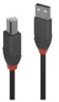 Lindy 3m USB 2.0 Typ A an B Kabel Anthra Line Digital/Daten Anschlusskabel 3 m