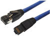 MicroConnect CAT8.1 S/FTP 3m Blue LSZH Shielded Network Cable AWG CAT 8 SFTP 3 m