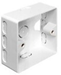 Delock Back Box Installationskasten Netzwerkoberfl&auml;che wei&szlig; RAL 9010 (86128)