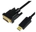 LogiLink DisplayPort-Kabel DP 1.2 zu DVI 3.0m schwarz Kabel Digital/Display/Video m