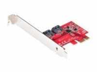 StarTech.com SATA PCIe Card 2 Port Expansion card 6Gbps Full/Low Profile PCI Express