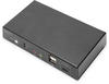 DIGITUS KVM Switch 2-Port 4K30Hz USB-C/USB/HDMI KVM-Umschalter Typ C HDMI...