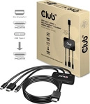 Club 3D CAC-1630, Club 3D Adapter USB-C/HDMI/Mini-DP> HDMI aktiv St/St/St/St...