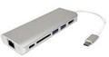 ROLINE DockStn. TypC HDMI USB A+C SD LAN Kabel Digital/Daten...