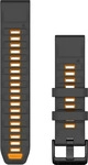 Garmin 010-13392-05, Garmin QuickFit-Armband 22 mm Silikon Graphit/Spark Orange Mit