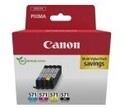 Canon CLI-571 Ink Cartridge C/M/Y/BK MULTI BL SEC Tintenpatrone Schwarz (0386C009)