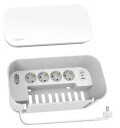 LogiLink Kabelbox m. 5-fach-Steckdosenleiste USB/Schuko wei (LPS281U)