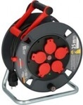 Brennenstuhl Kabeltrommel 25 m Schwarz Schutzkontakt-Stecker m IP44 Rot (9231250100)
