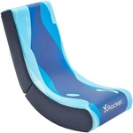 XRocker 2022085, XRocker Gaming Bodensessel Lava Blue/klappbar PU-Leder lava blue