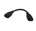 VALUE HDMI-Kabel HDMI W bis W 20 cm Schwarz geformt (12.99.3123)