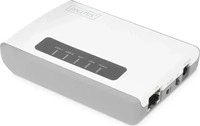 Digitus DN-13024, DIGITUS 2-Port USB 2.0 Wireless Multifunction Network Server 300