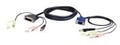 ATEN Tastatur- / Video- / Maus- / Audio-Kabel USB HD-15 Mini-Phone Stereo 3,5...