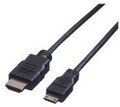 VALUE High Speed HDMI mit Ethernetkabel M bis mini M 2 m abgeschirmt Schwarz