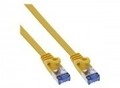 InLine Patchkabel flach U/FTP Cat.6A gelb 0,5m Blau Gelb (71855Y)