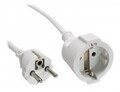 InLine Strom-Verl&auml;ngerung Schutzkontakt Stecker Buchse weiss 1.5m Kabel