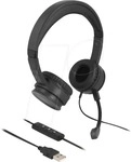 DeLock 27180, Delock Headset On-Ear kabelgebunden USB-A Schwarz (27180)