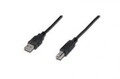 Assmann USB-Kabel USB Typ B M bis M 2.0 1 m geformt Schwarz (AK-300102-010-S)