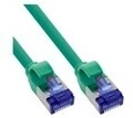 InLine Patchkabel Slim Cat.6A S/FTP TPE LSZH flexibel PoE gr&uuml;n 15m Strom/Netzteil