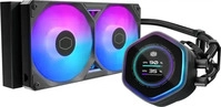 Cooler Master MLX-D24M-A25SZ-L1, Cooler Master Atmos II LCD Black 240mm 2x 120mm