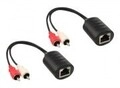 InLine Audio-Adapter RJ-45 W bis RCA M 0.1 m Packung mit 2 (89001)