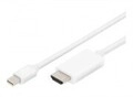 Assmann Video- / Audiokabel DisplayPort / HDMI Mini M bis M 2 m Dreifachisolierung