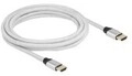 Delock Ultra High Speed HDMI Kabel 48 Gbps 8K 60 Hz silber 3 m Digital/Display/Video