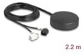 Delock 4G GNSS Antenne 1 x FAKRA A+ 1 B Buchse 2 dBi 28 dB 2.2 m RG-174 (90771)