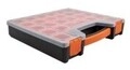 Delock Sortimentsbox mit 14 F&auml;chern 312 x 272 60 mm orange schwarz Schwarz Orange