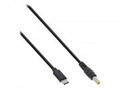 InLine USB Typ-C zu ASUS/Lenovo Notebook rund Ladekabel 2m Schwarz (26676)