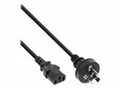 InLine Stromkabel AS/NZS 3112 S bis IEC 60320 C13 3 m Schwarz China (16653M)