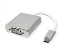 ROLINE USB3.1 C HD15 VGA Konv. Alum. Adapter Digital/Daten Digital/Display/Video